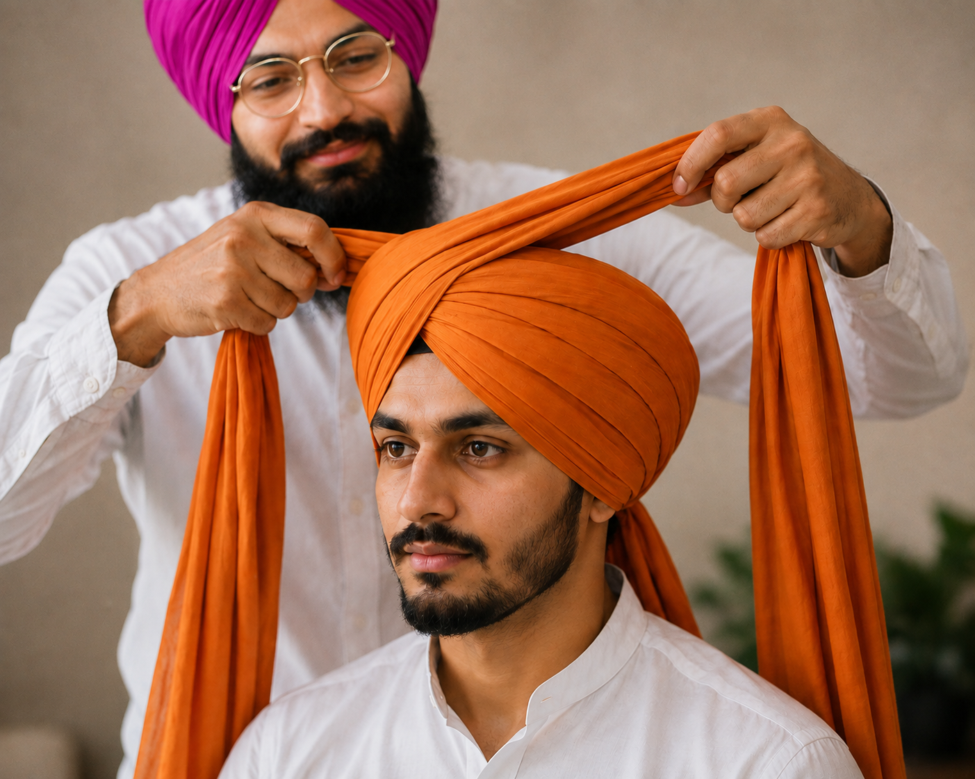 Tying Turban